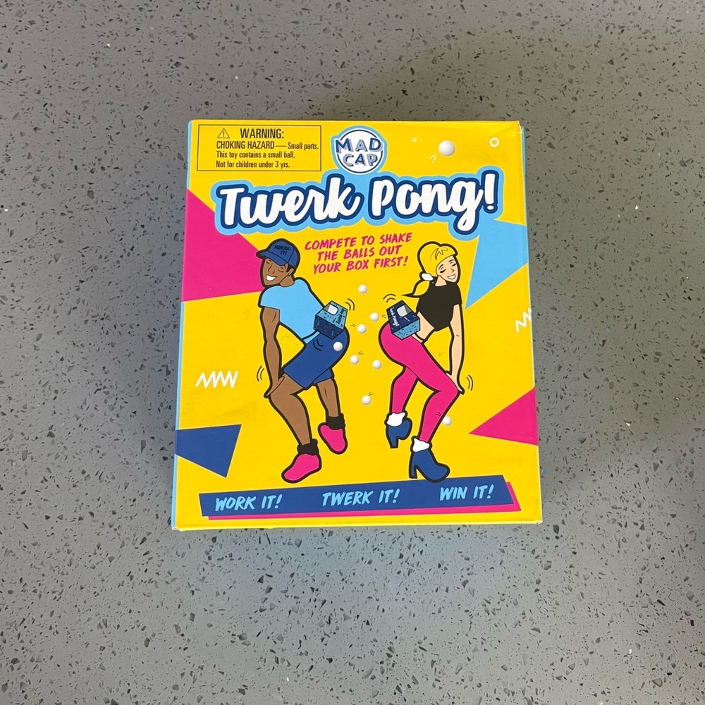 Twerk Pong Game - Yellow and Blue